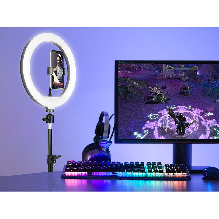 RING Lumină inelară TRACER de 30 cm cu trepied de 210 cm