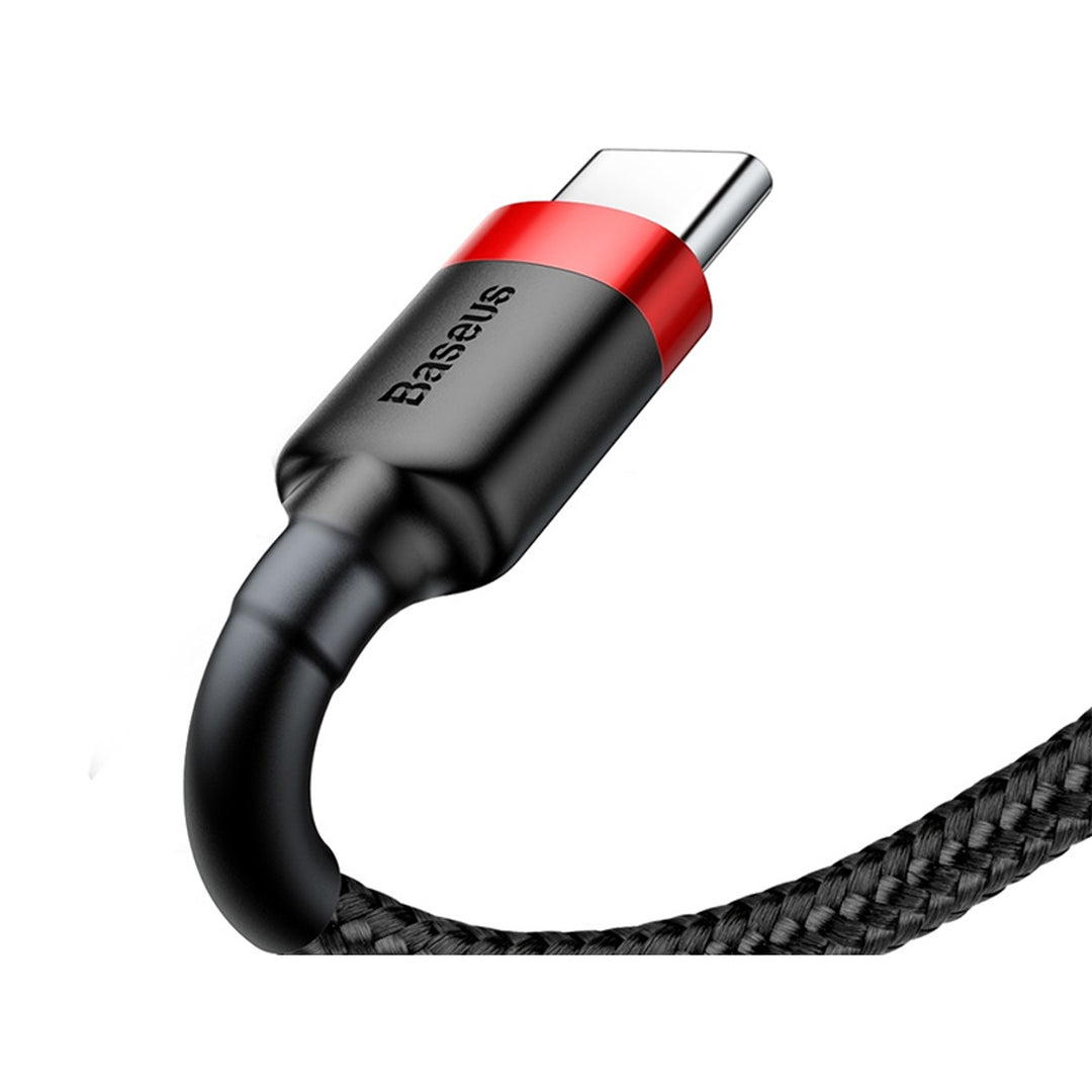 Cablu de incarcare Baseus, USB tip C, lungime 50cm, 3A, negru, BASKBK46595