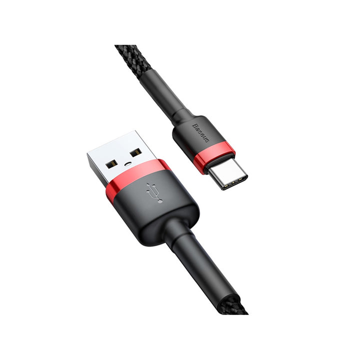 Cablu de incarcare Baseus, USB tip C, lungime 50cm, 3A, negru, BASKBK46595