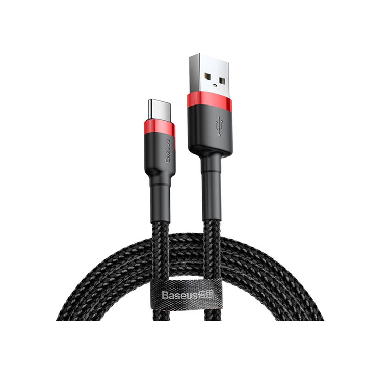 Cablu de incarcare Baseus, USB tip C, lungime 50cm, 3A, negru, BASKBK46595