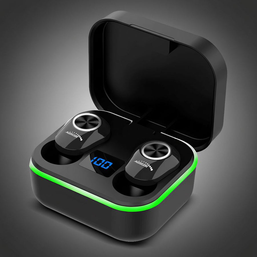 Casti TWS BT 5.1 Audiocore cu statie de incarcare, 300mAh, AC580 negru