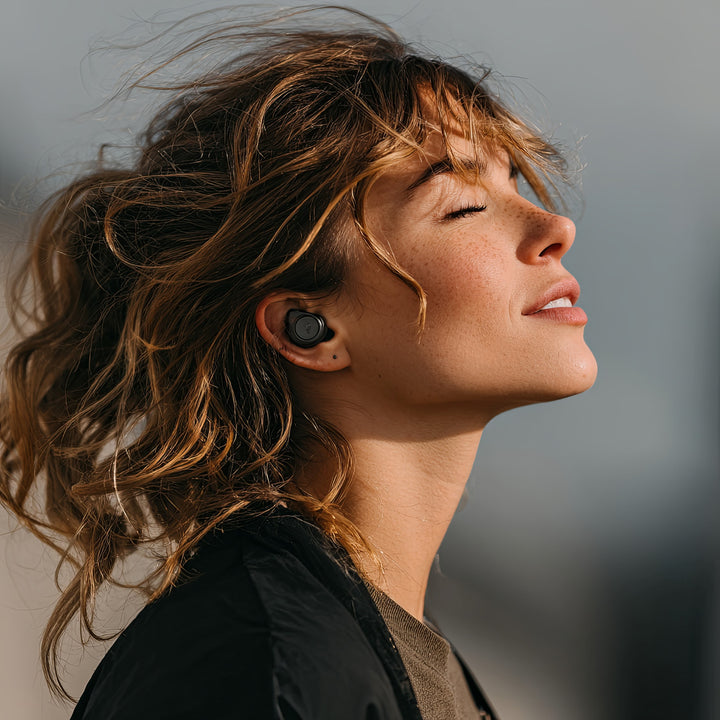 Casti TWS BT 5.1 Audiocore cu statie de incarcare, 300mAh, AC580 negru