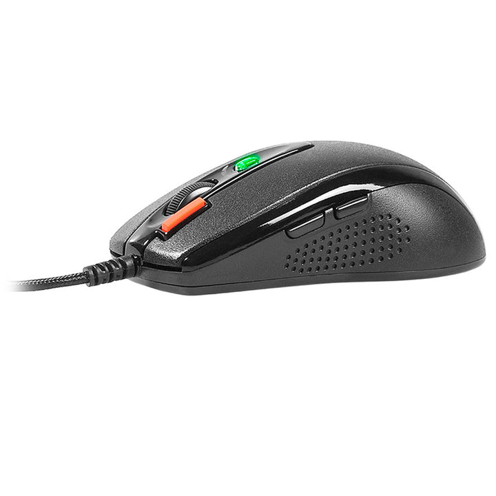 A4Tech mouse + mouse pad set, 7 butoane, senzor optic, USB, X-Game X-7120