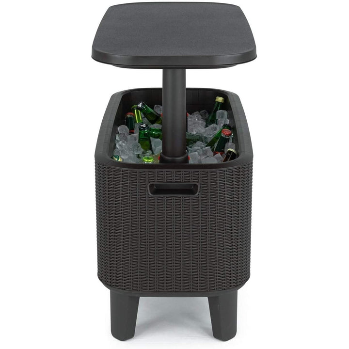 Masă de grădină Keter masă 2in1, bară cu recipient de răcire Bevy Cool Bar Rattan