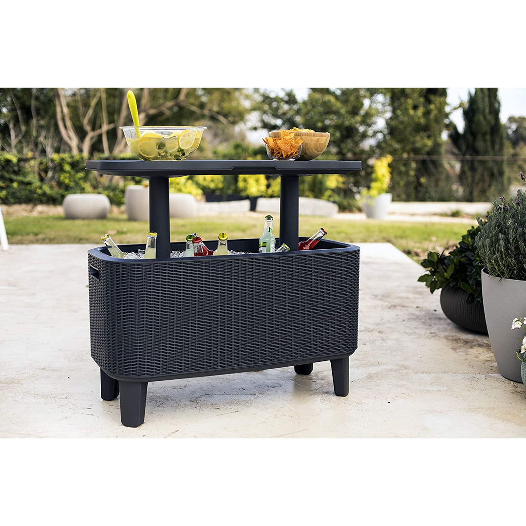 Masă de grădină Keter masă 2in1, bară cu recipient de răcire Bevy Cool Bar Rattan