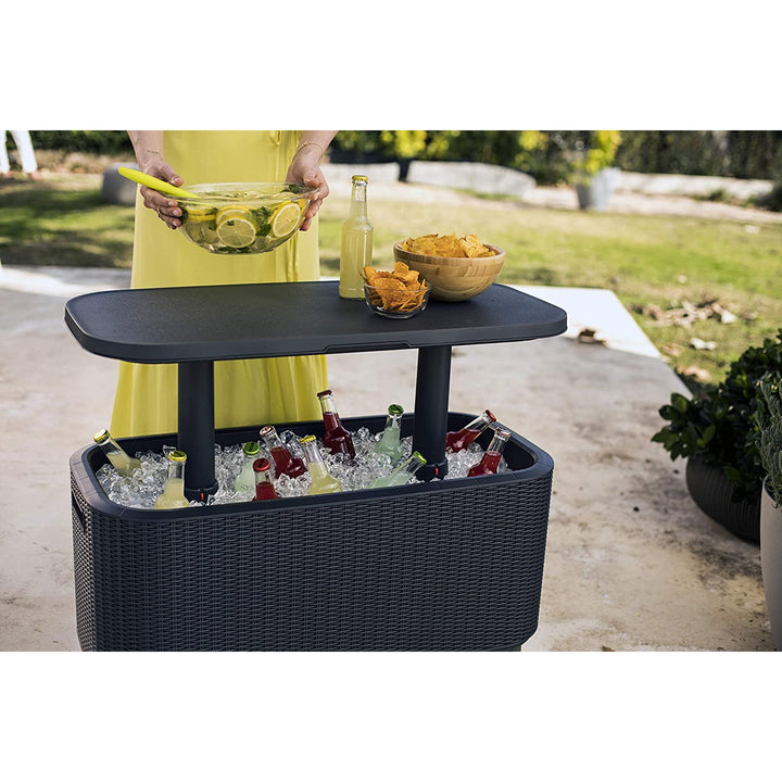 Masă de grădină Keter masă 2in1, bară cu recipient de răcire Bevy Cool Bar Rattan