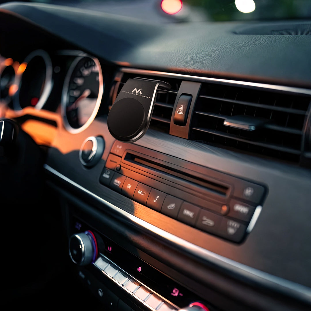 Suport pentru telefon auto Maclean, magnetic, universal, pentru grila de ventilație, material ABS, MC-326