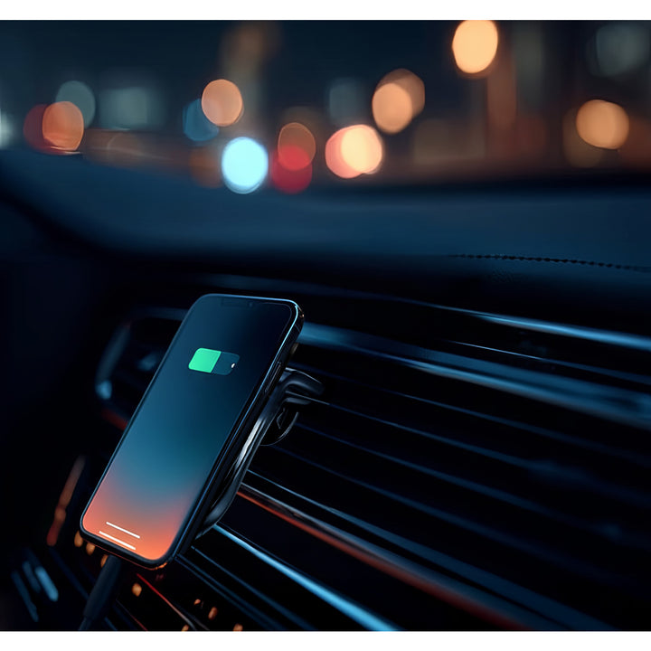 Suport pentru telefon auto Maclean, magnetic, universal, pentru grila de ventilație, material ABS, MC-326