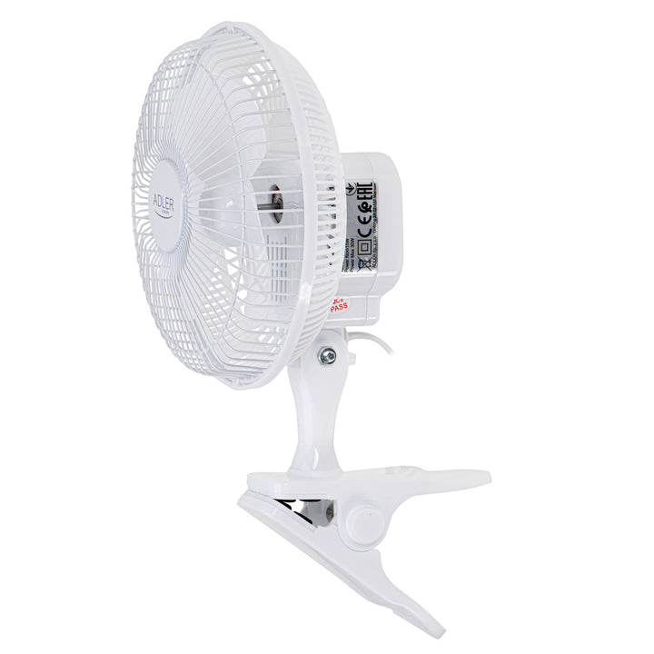 Ventilator de birou Adler, cu clema și bază, diametru 15 cm, putere max. 30W, AD7317