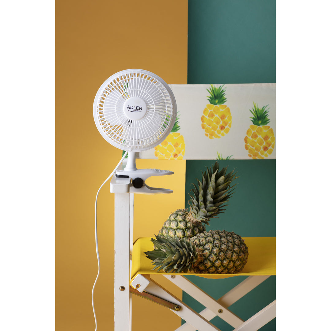 Ventilator de birou Adler, cu clema și bază, diametru 15 cm, putere max. 30W, AD7317