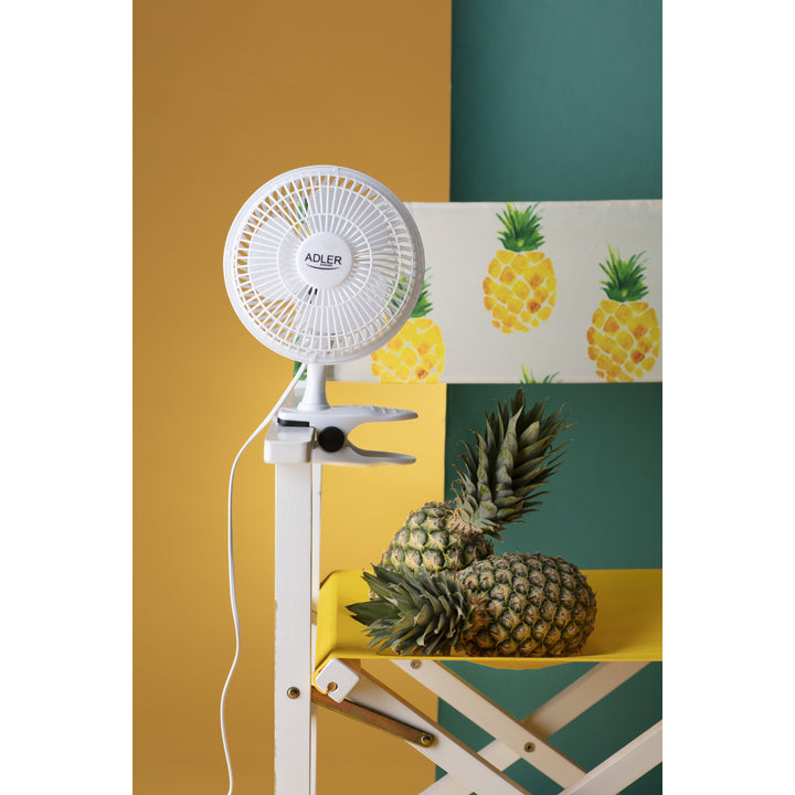 Ventilator de birou Adler, cu clema și bază, diametru 15 cm, putere max. 30W, AD7317