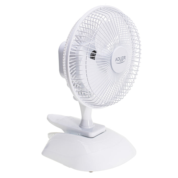 Ventilator de birou Adler, cu clema și bază, diametru 15 cm, putere max. 30W, AD7317
