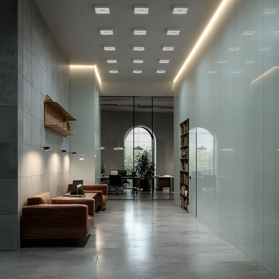 Corp de iluminat Maclean spot, pentru surse de lumină MR16 / GU10, alb, 94x94x32mm, pătrat, alu, MCE464 W