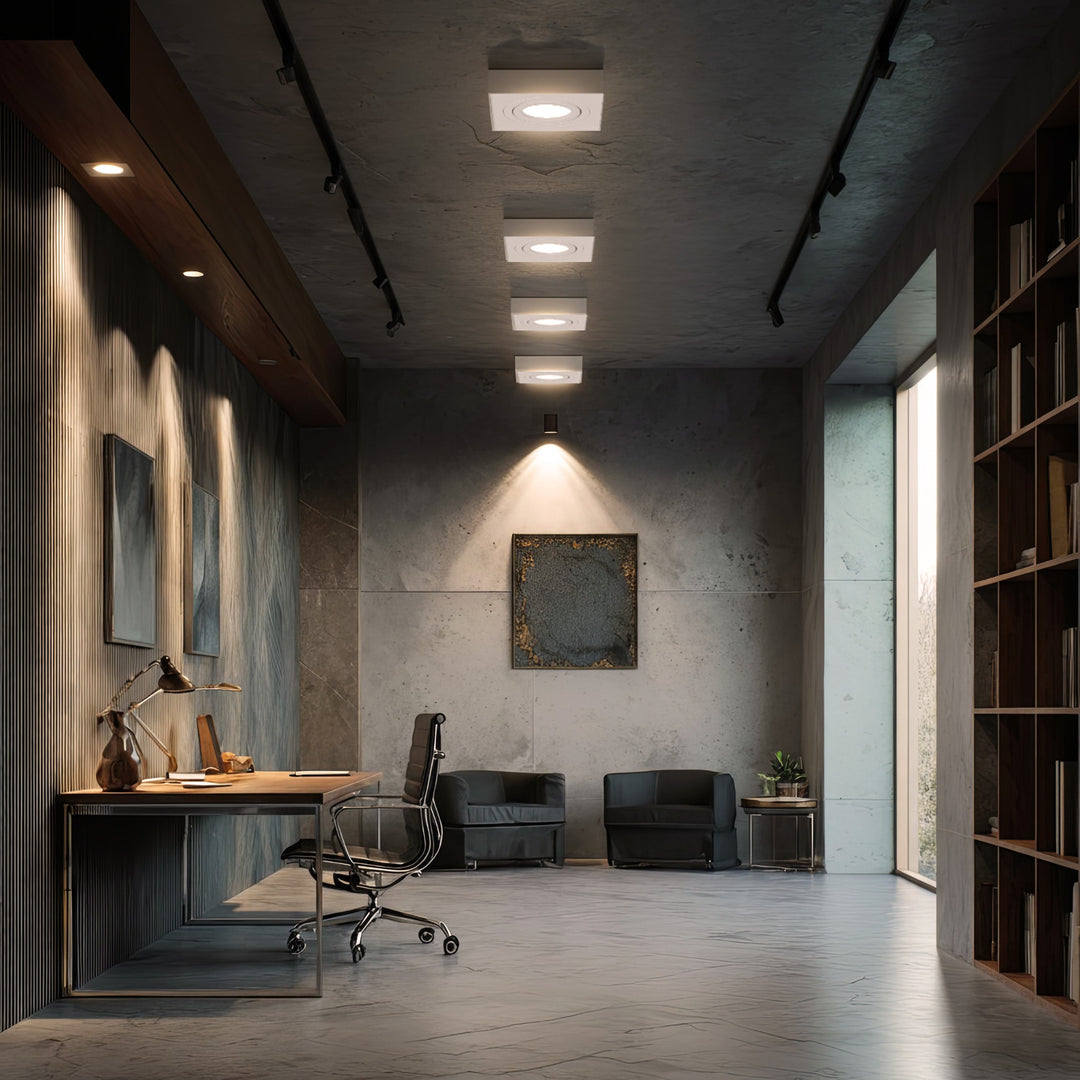 Corp de iluminat Maclean spot, pentru surse de lumină MR16 / GU10, alb, 94x94x32mm, pătrat, alu, MCE464 W