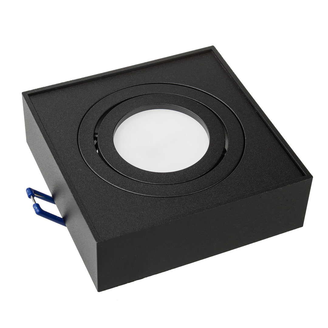 Corp de iluminat Maclean spot, pentru surse de lumină MR16 / GU10, negru, 94x94x32mm, pătrat, alu, MCE464 B