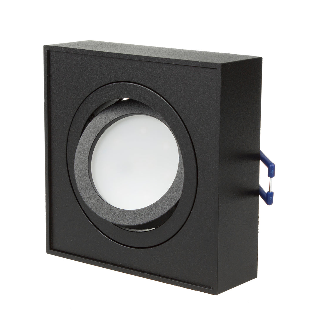 Corp de iluminat Maclean spot, pentru surse de lumină MR16 / GU10, negru, 94x94x32mm, pătrat, alu, MCE464 B