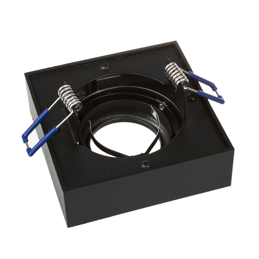 Corp de iluminat Maclean spot, pentru surse de lumină MR16 / GU10, negru, 94x94x32mm, pătrat, alu, MCE464 B