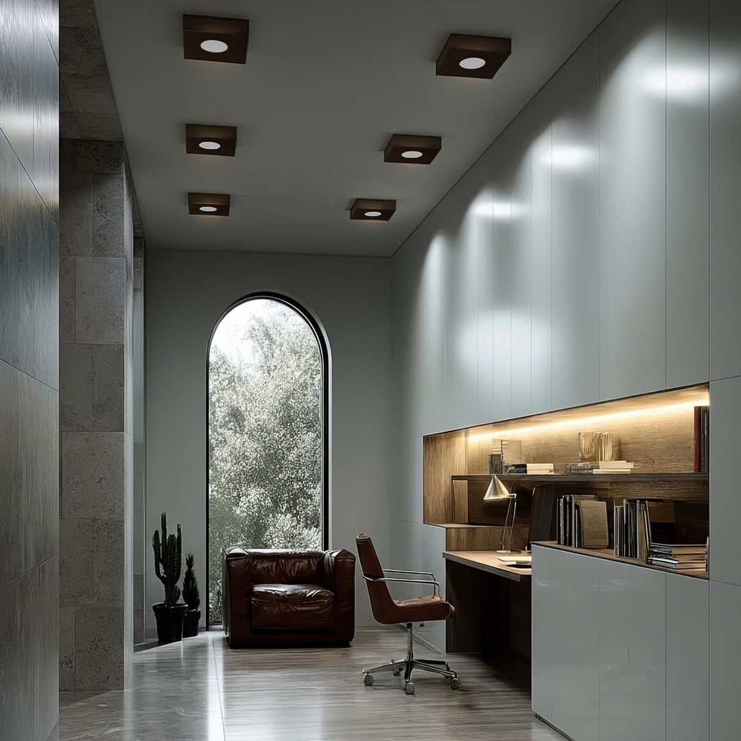 Corp de iluminat Maclean spot, pentru surse de lumină MR16 / GU10, negru, 94x94x32mm, pătrat, alu, MCE464 B