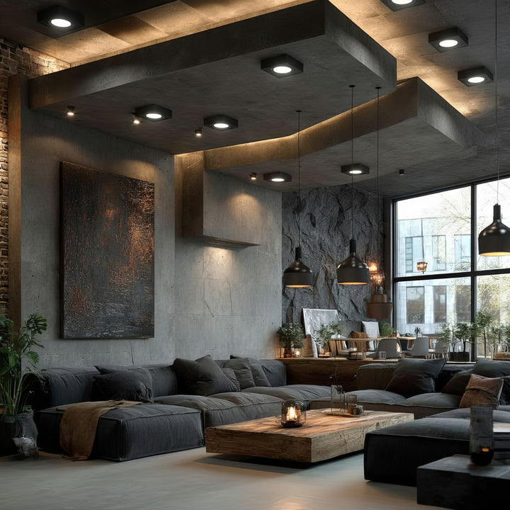 Corp de iluminat Maclean spot, pentru surse de lumină MR16 / GU10, negru, 94x94x32mm, pătrat, alu, MCE464 B