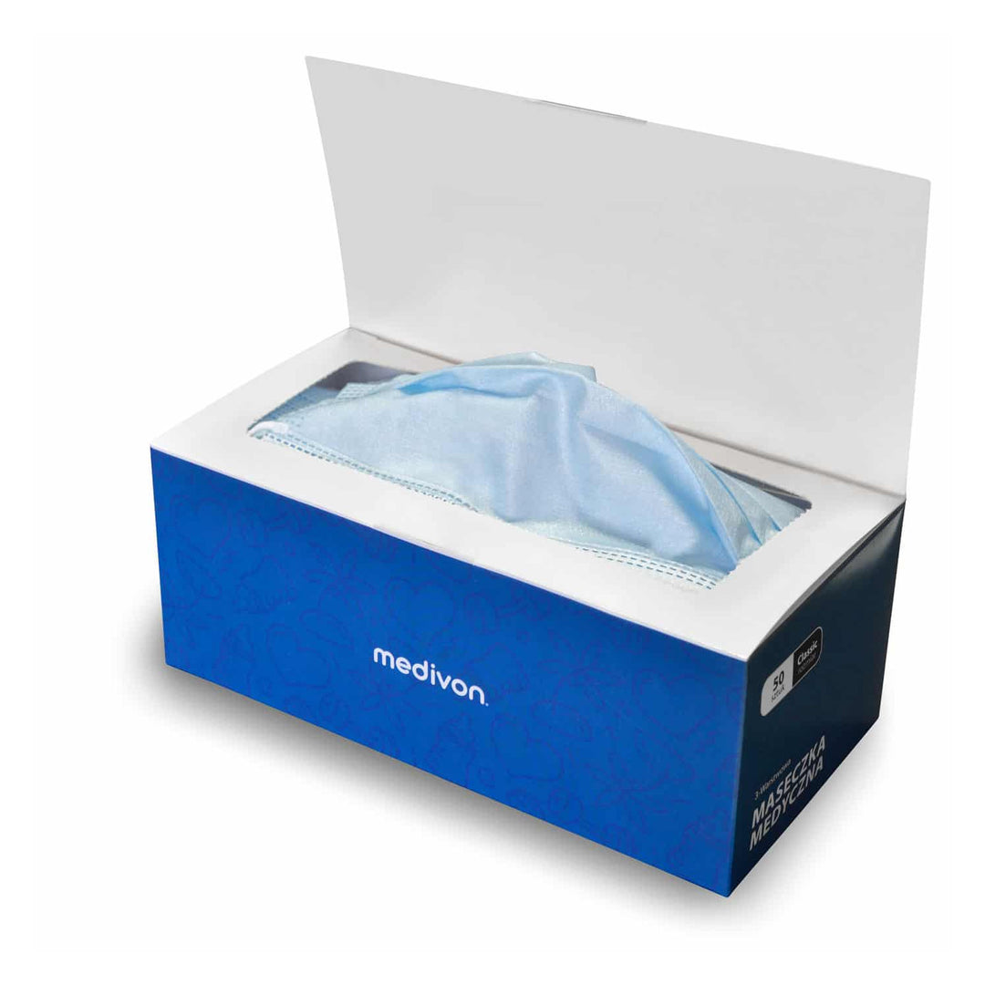 Medivon MDV-4420 tip II mască medicală chirurgicală antivirală, 3 straturi, 50 buc