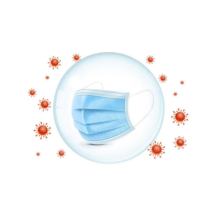 Medivon MDV-4420 tip II mască medicală chirurgicală antivirală, 3 straturi, 50 buc