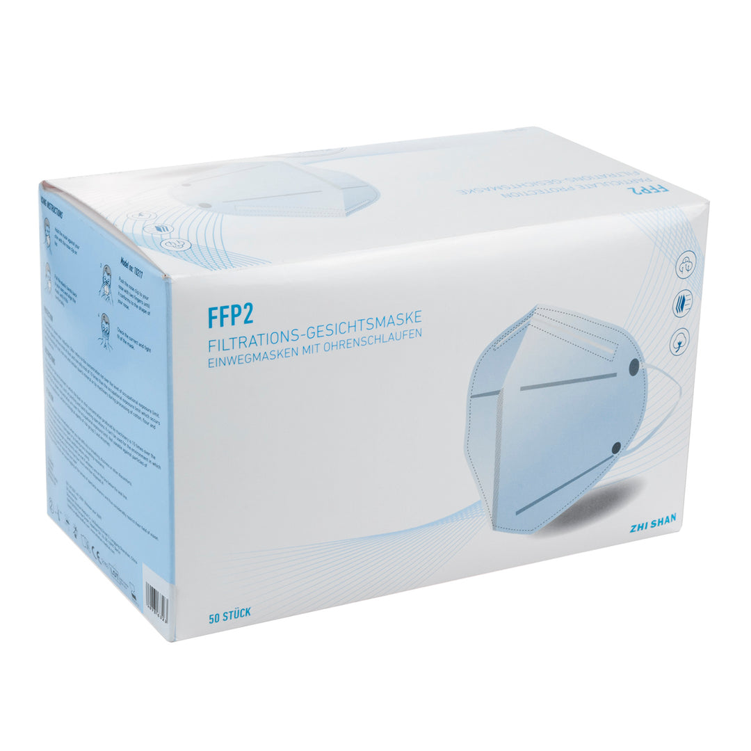 Set de 50 de măști de filtrare FFP2 albe