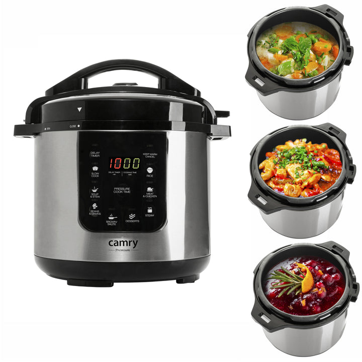 Oală sub presiune multifuncțională multicooker Camry CR 6409