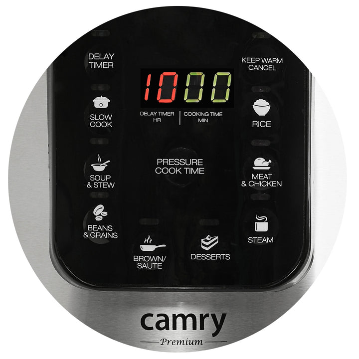 Oală sub presiune multifuncțională multicooker Camry CR 6409
