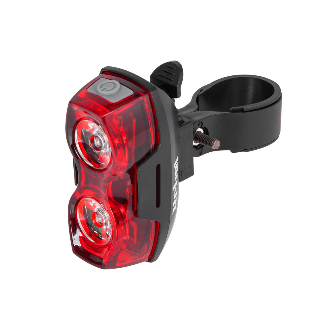 Set de lumini pentru biciclete Rebel, alimentat cu baterie, lumină față și spate, URZ0910
