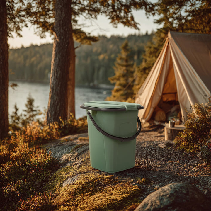 Toaletă turistică GreenBlue GB320BB verde-gri, 19 l