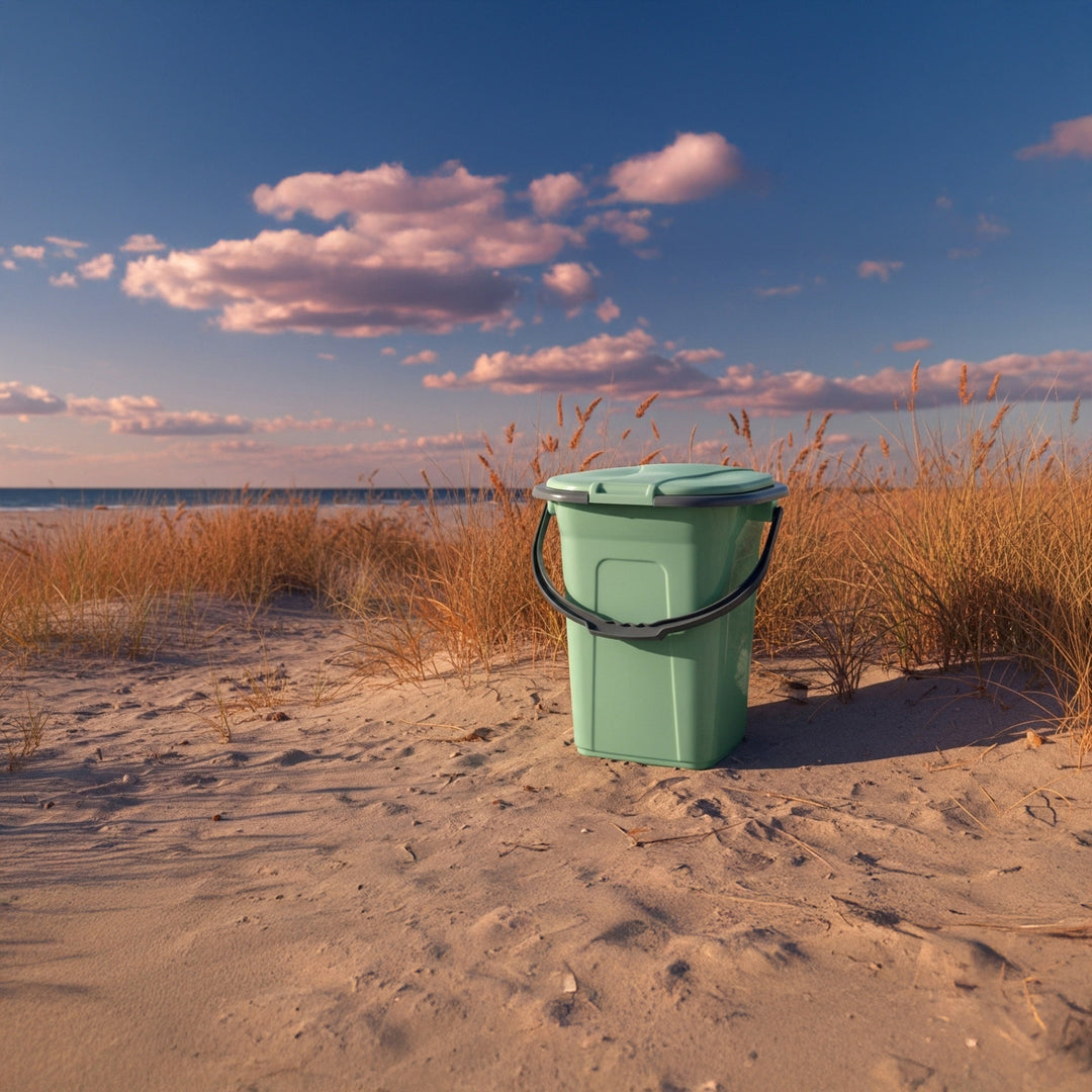 Toaletă turistică GreenBlue GB320BB verde-gri, 19 l