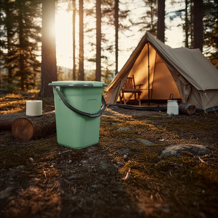 Toaletă turistică GreenBlue GB320BB verde-gri, 19 l