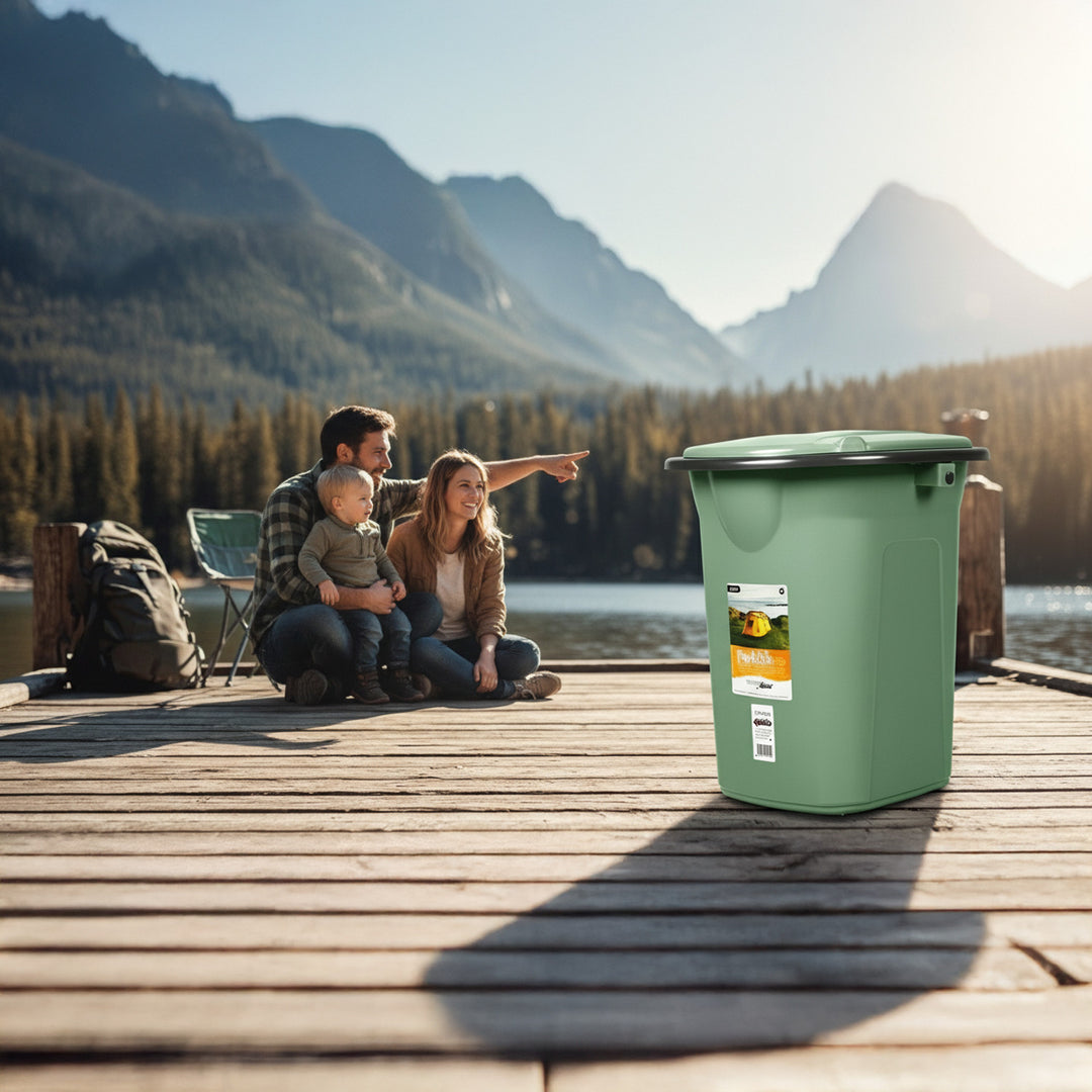 Toaletă turistică GreenBlue GB320BB verde-gri, 19 l