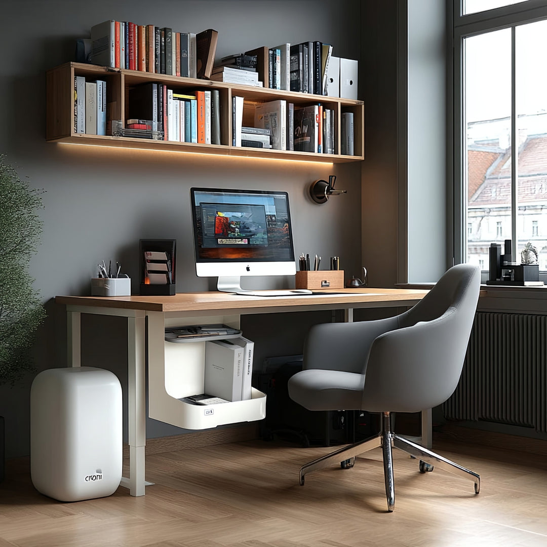 Organizator birou cu 2 rafturi, Ergo Office ER-442, alb