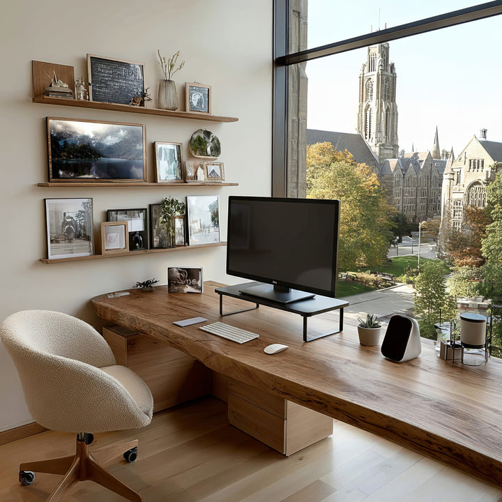 Suport monitor Maclean MC-933, 50 x 26 cm, negru, max. 20kg