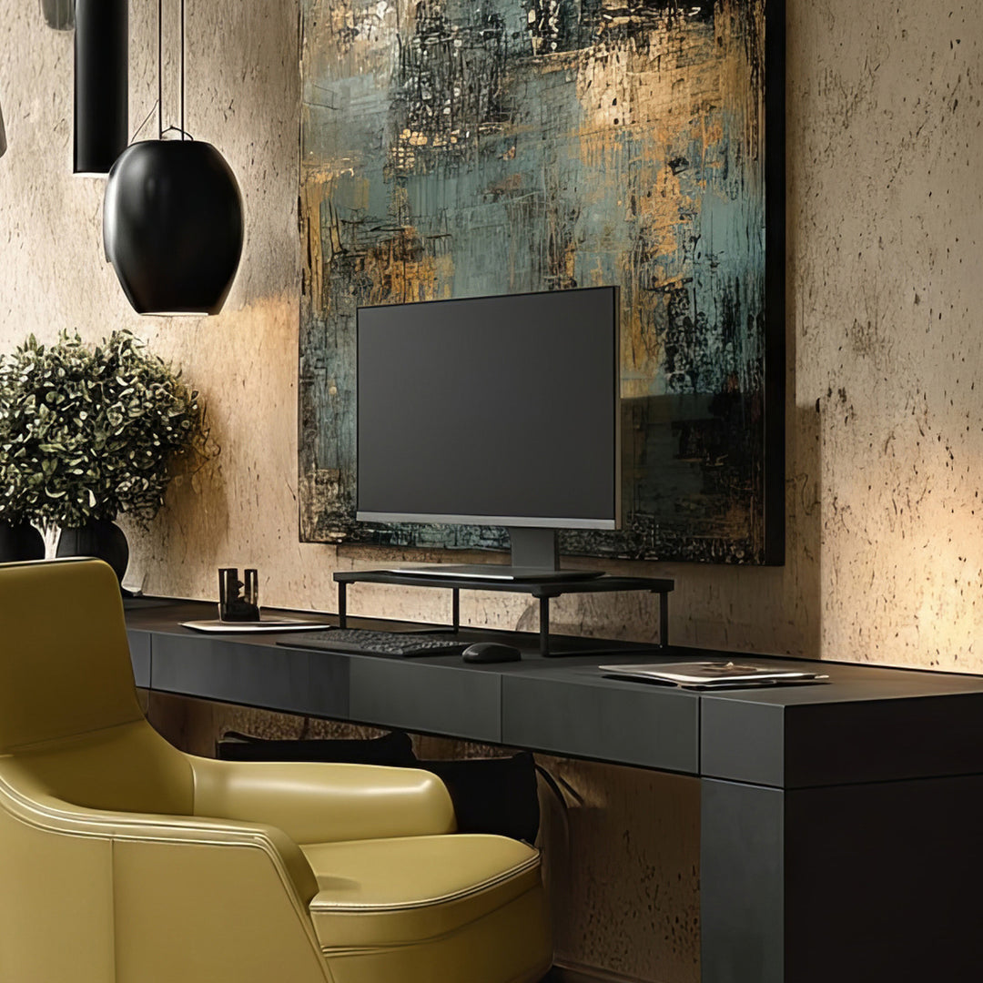 Suport monitor Maclean MC-933, 50 x 26 cm, negru, max. 20kg