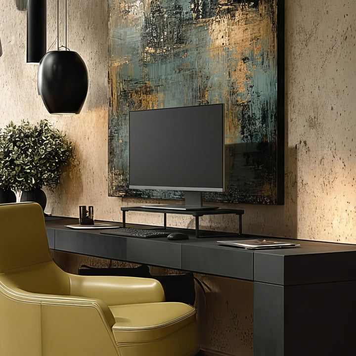 Suport monitor Maclean MC-933, 50 x 26 cm, negru, max. 20kg