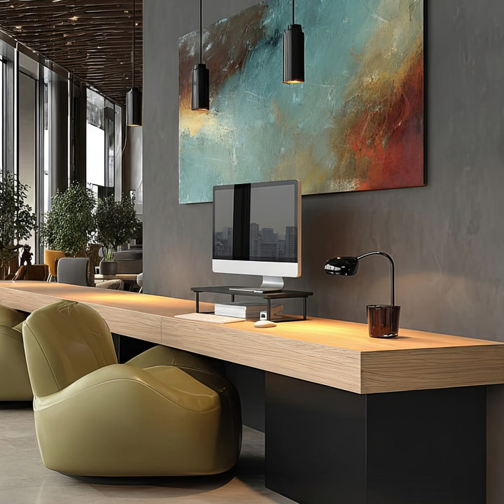 Suport monitor Maclean MC-933, 50 x 26 cm, negru, max. 20kg