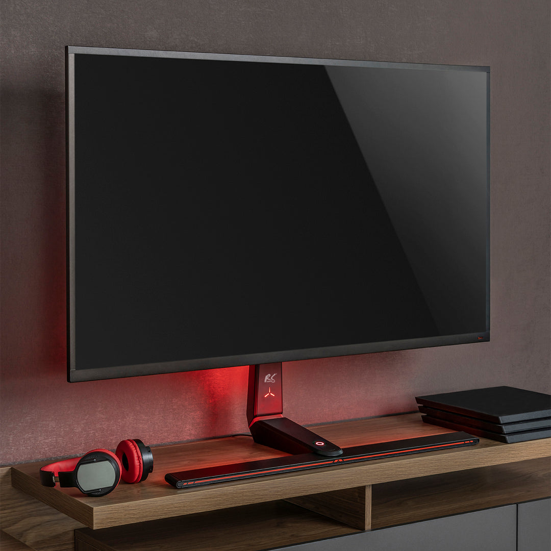 Suport pentru monitor de gaming NanoRS, reglabil pe înălțime, RGB LED, 32-55", max VESA 400x400, max. 40kg, RS167