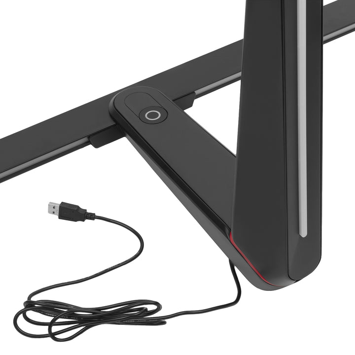 Suport pentru monitor de gaming NanoRS, reglabil pe înălțime, RGB LED, 32-55", max VESA 400x400, max. 40kg, RS167