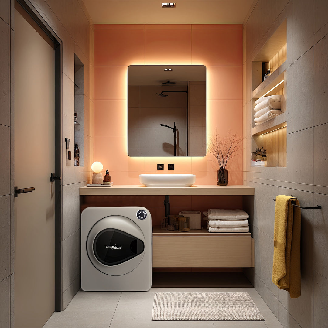 Uscător de rufe electric GreenBlue, cu tambur, încărcătură de 3 kg, GB405