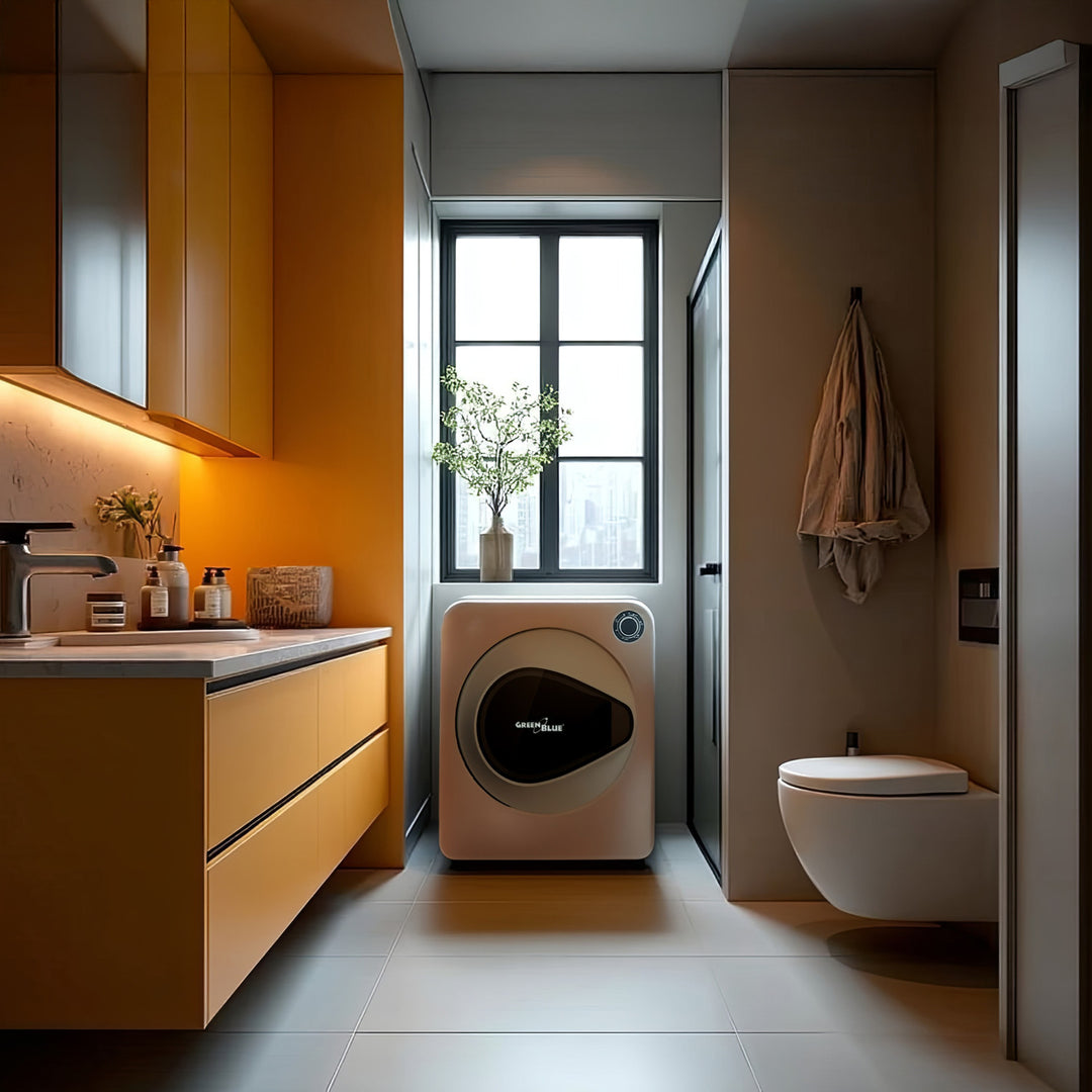 Uscător de rufe electric GreenBlue, cu tambur, încărcătură de 3 kg, GB405