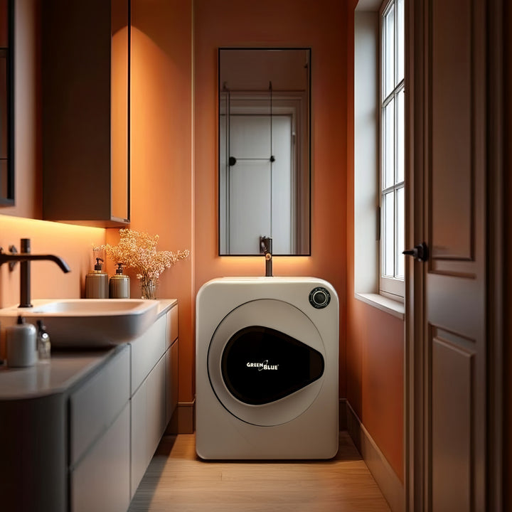 Uscător de rufe electric GreenBlue, cu tambur, încărcătură de 3 kg, GB405