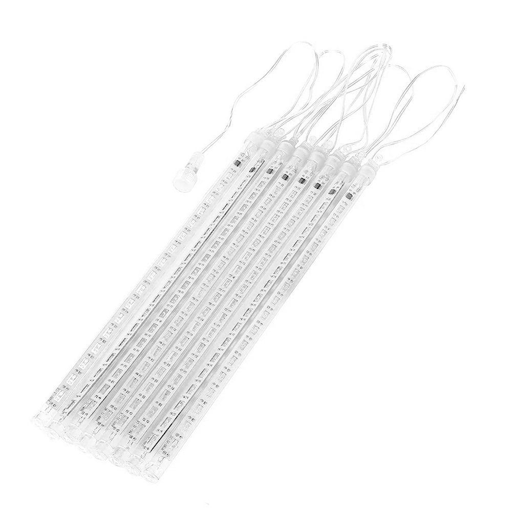 Maclean MCE411 Solar Led Lights 2.4m, 144 de LED-uri, modul LED, baterie Li 800mAh, căderea ghețurilor