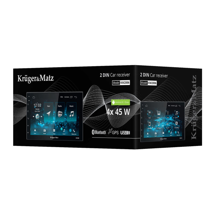 Radio auto Kruger&Matz KM2006 cu ecran de 7", sistem Android 10