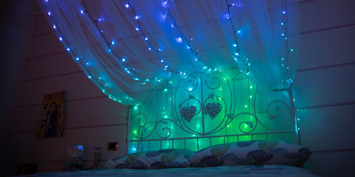 Lumini de pom de Crăciun inteligente Twinkly Strings 600LED RGB 48m
