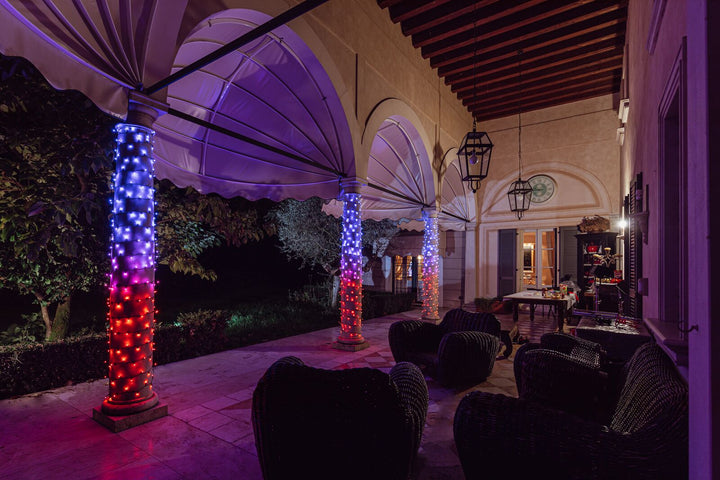 Lumini de pom de Crăciun inteligente Twinkly Strings 600LED RGB 48m