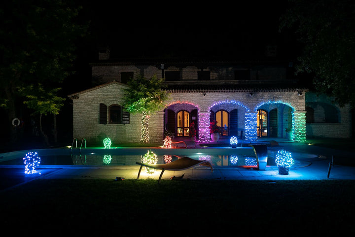 Lumini de pom de Crăciun inteligente Twinkly Strings 600LED RGB 48m
