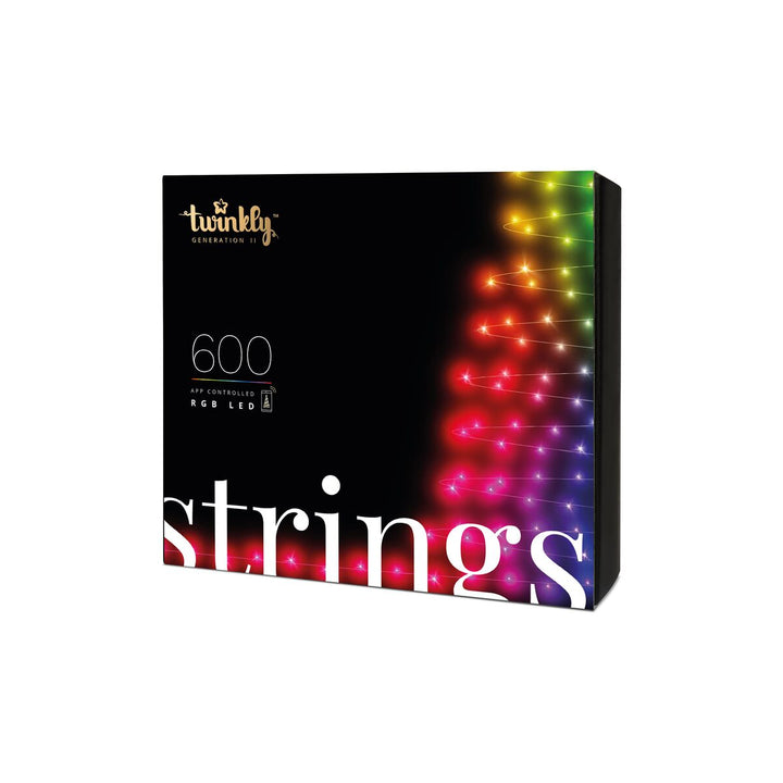 Lumini de pom de Crăciun inteligente Twinkly Strings 600LED RGB 48m