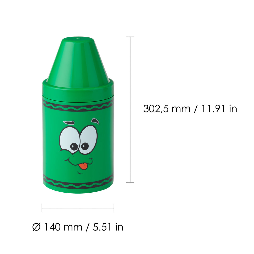 Crayon Crayola formă de creion container mare verde
